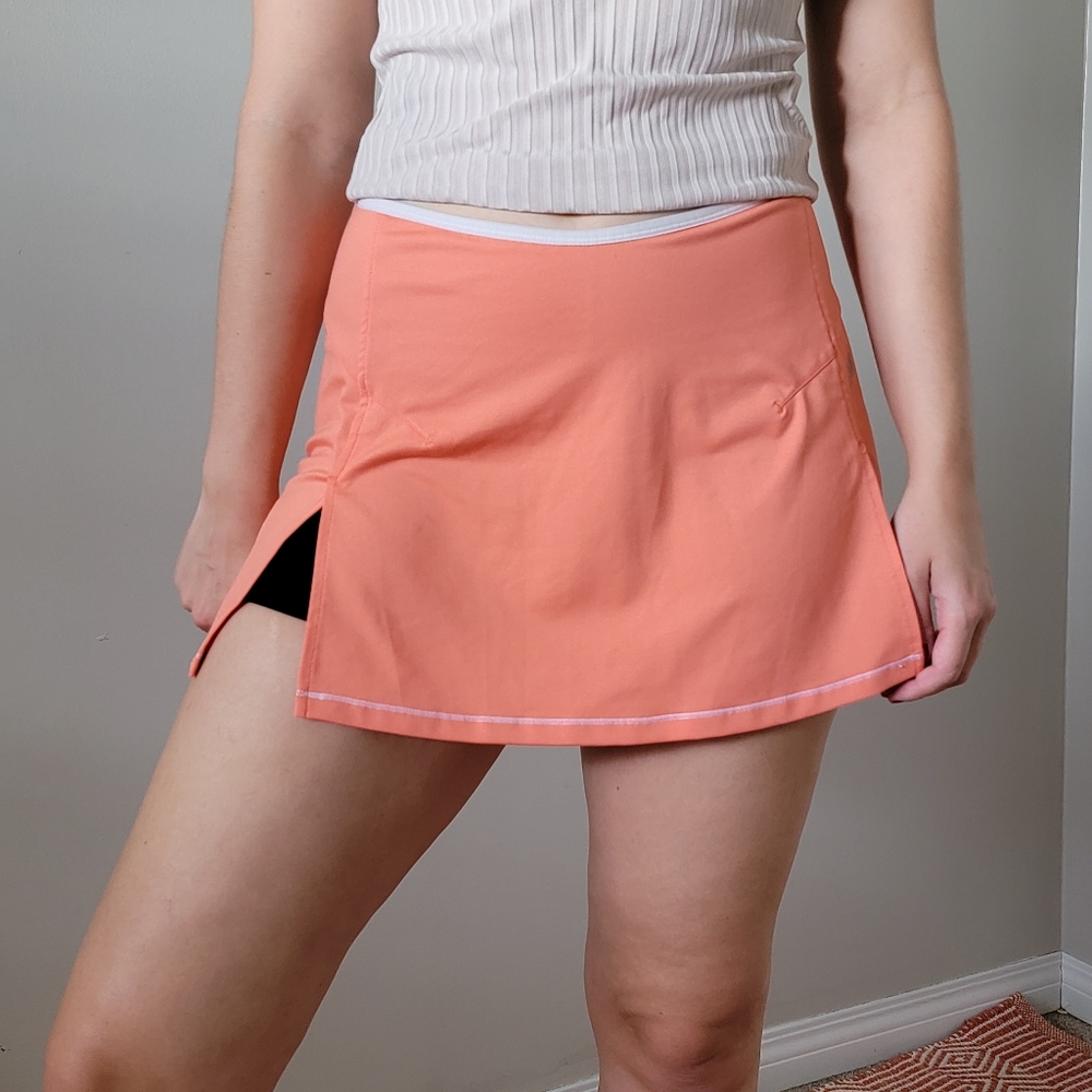 New Balance Peach Tennis Skort w/ 2 Slits